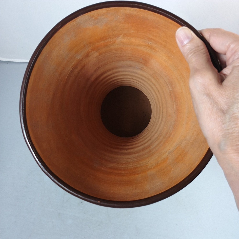 Peruvian Pottery Hand Painted Pot Vase Peru Culturas Cusco 9" 3 lbs - Picture 4 of 10